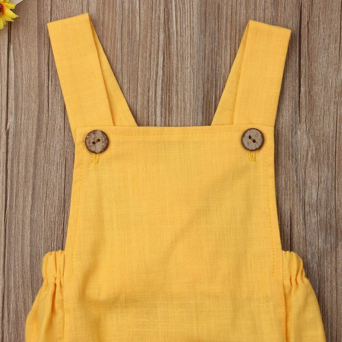 Newborn Baby 1 Piece Summer Romper Baby Girl Boy Solid Color Jumpsuit Sleeveless Backless Overalls Outfits