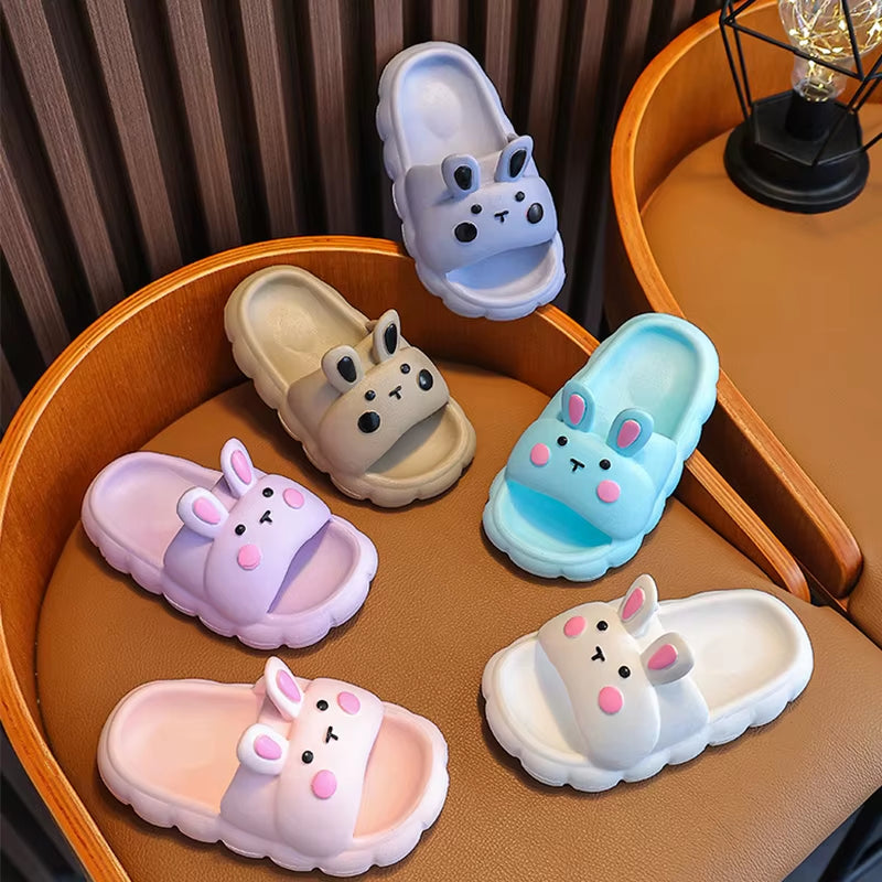 Unisex Sandals Children'S Slippers Boys Girls Cartoon Non-Slip Soft Soles for Small Children Indoor Bathroom Shoes