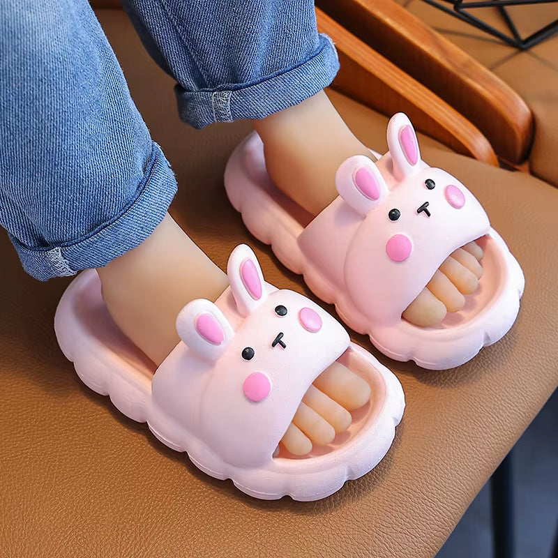 Unisex Sandals Children'S Slippers Boys Girls Cartoon Non-Slip Soft Soles for Small Children Indoor Bathroom Shoes